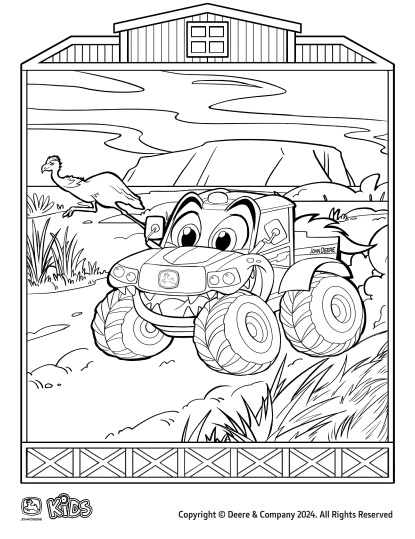 emu colouring page