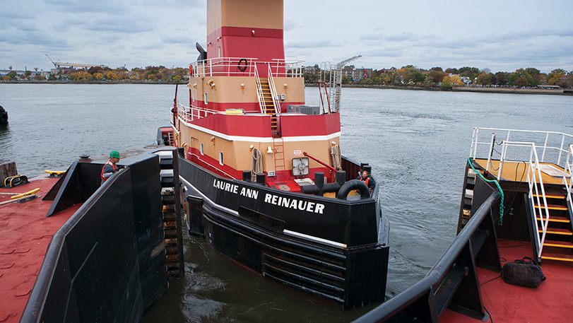 Reinauer double-hulled articulated tug barge