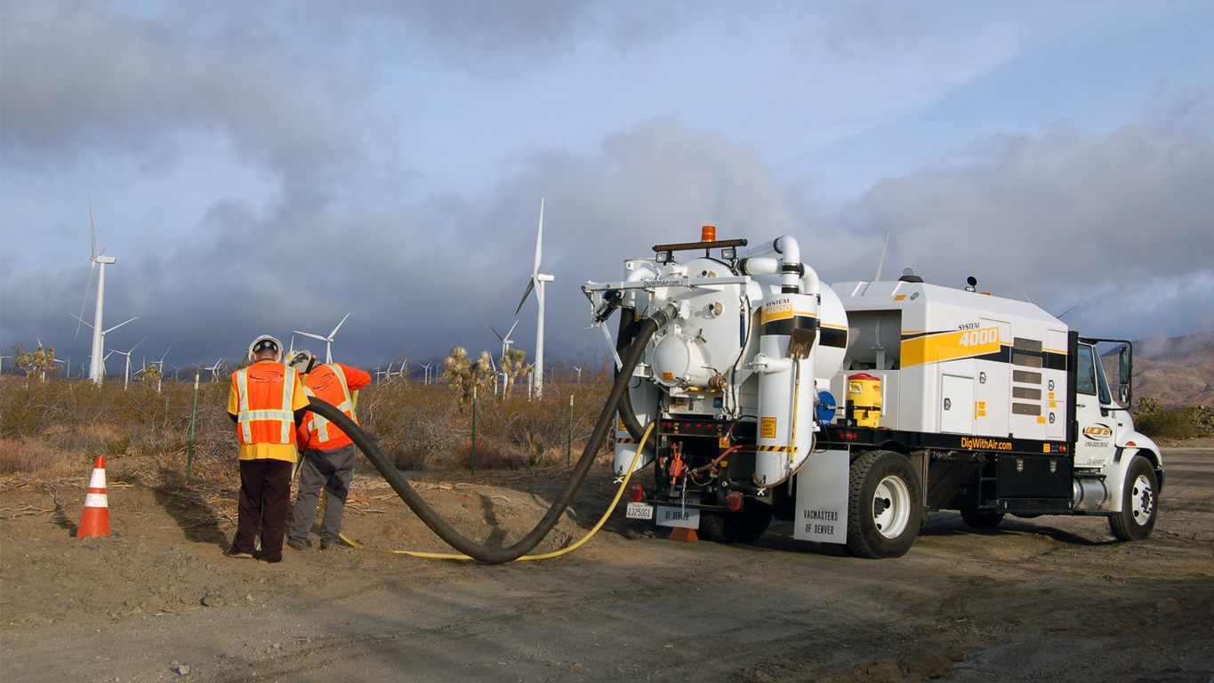Barone Vacmasters working at a wind farm