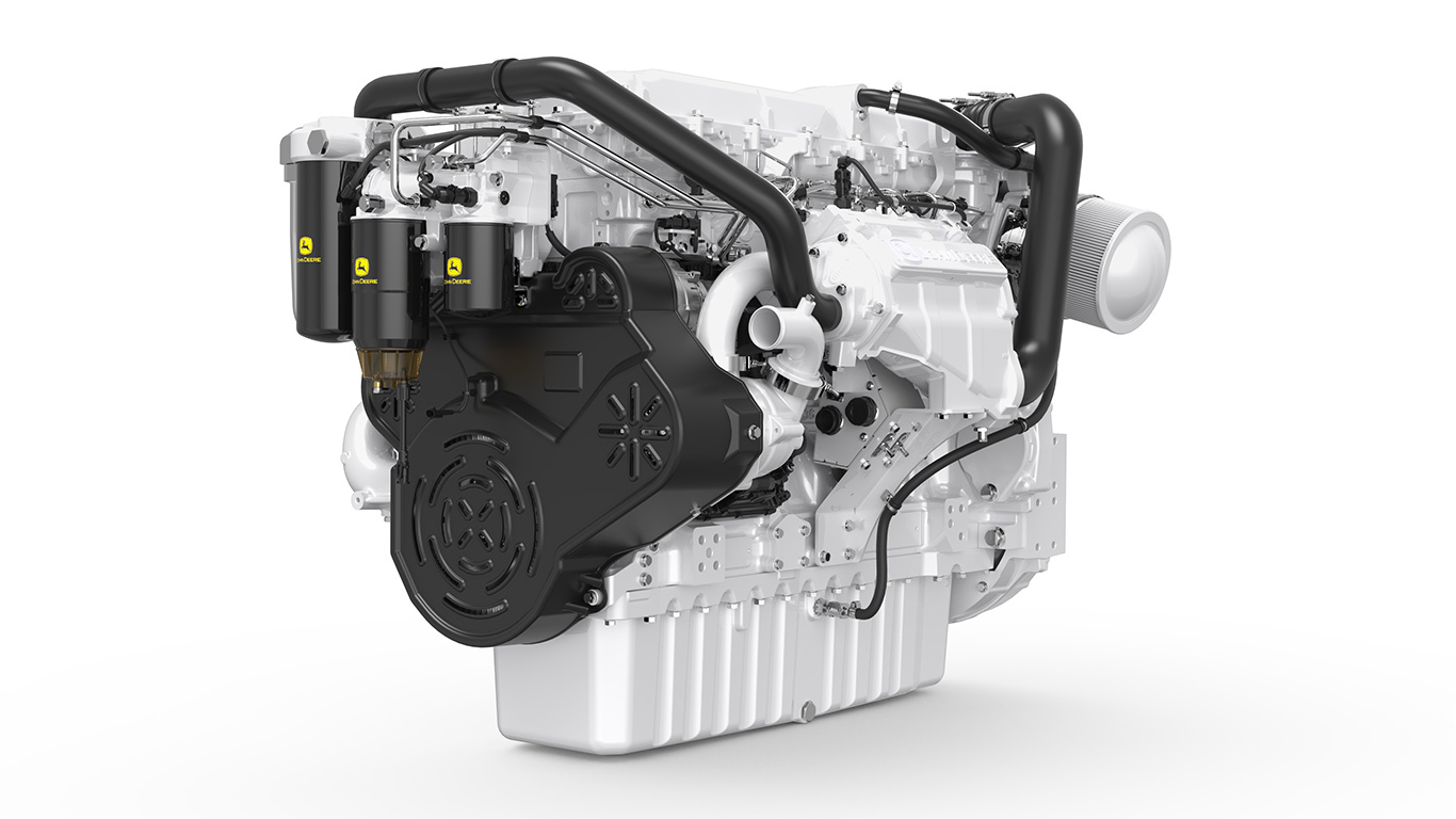 JD14X engine on white background