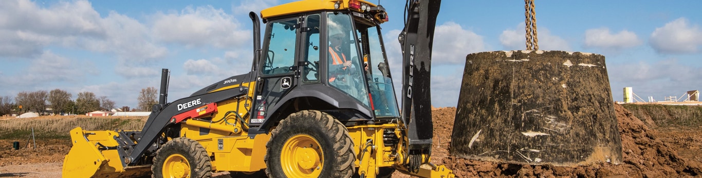 310SL Backhoe on the jobsite