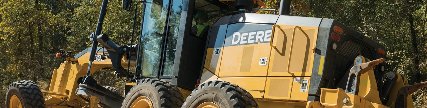 620GP Motor Grader on the jobsite.