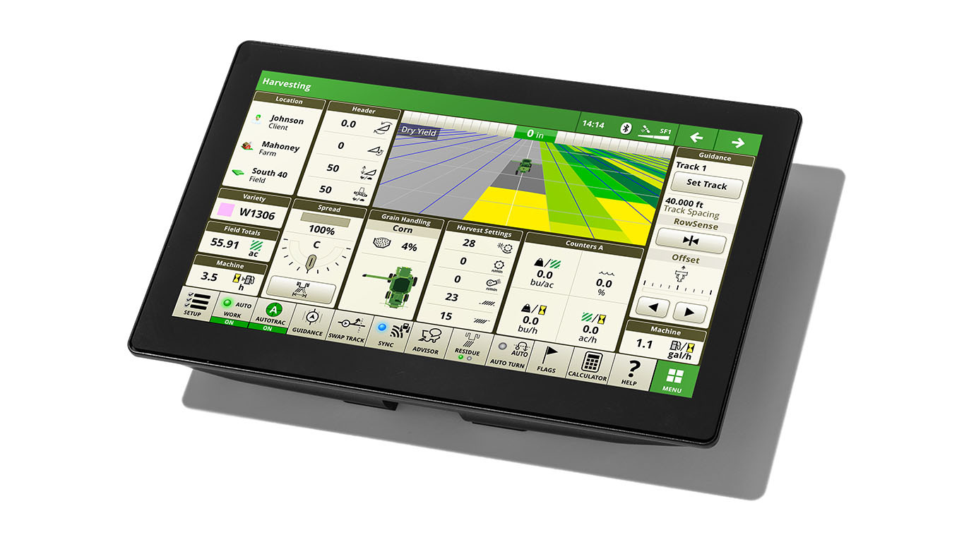 G5 display showing wide-screen interface