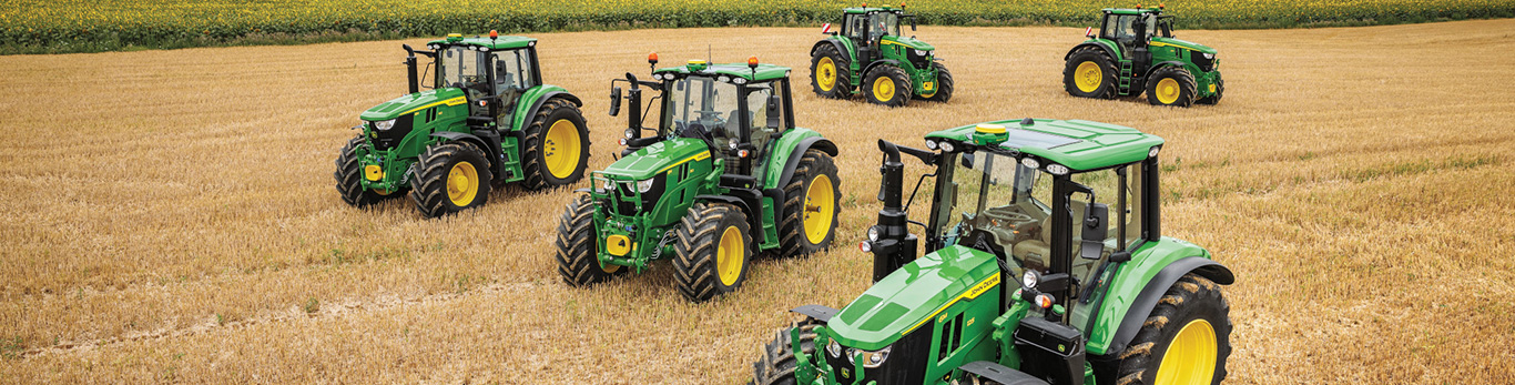 6M tractors in a field