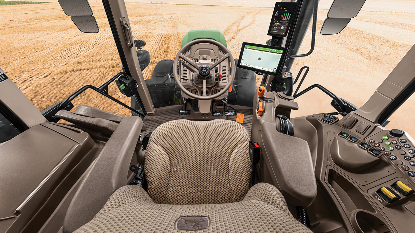 interior view of tractor cabin interior view of tractor cabin
