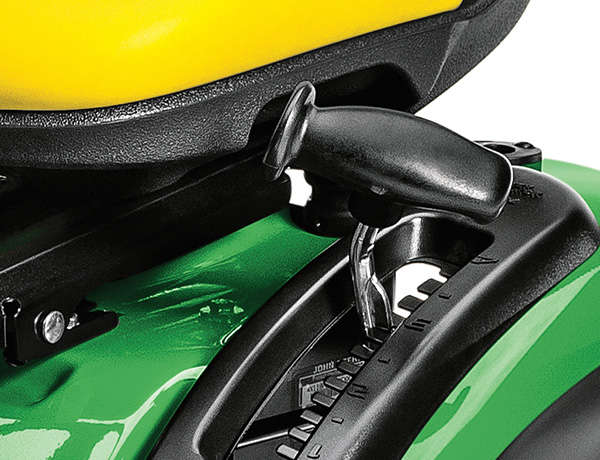 The redesigned mower deck lift lever