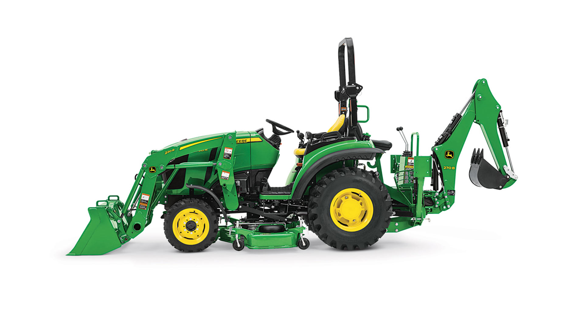 image of tractor with front loader and 270b backhoe image of tractor with front loader and 270b backhoe