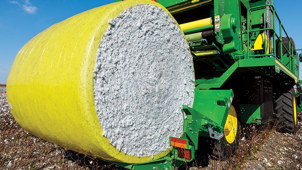 bale of cotton wrapped