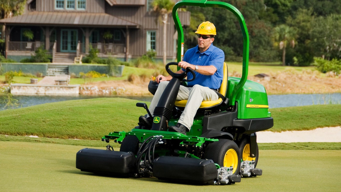 John deere greens mower sales