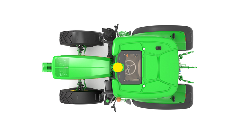 top-down studio shot of a 6M 130 on a white background