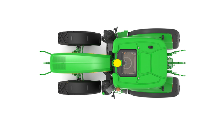 top-down studio shot of a 6M 250 on a white background